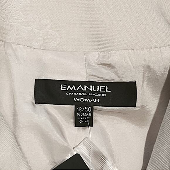 Emanuel Ungaro Cream Floral Blazer | Size 16 - Picture 5 of 7